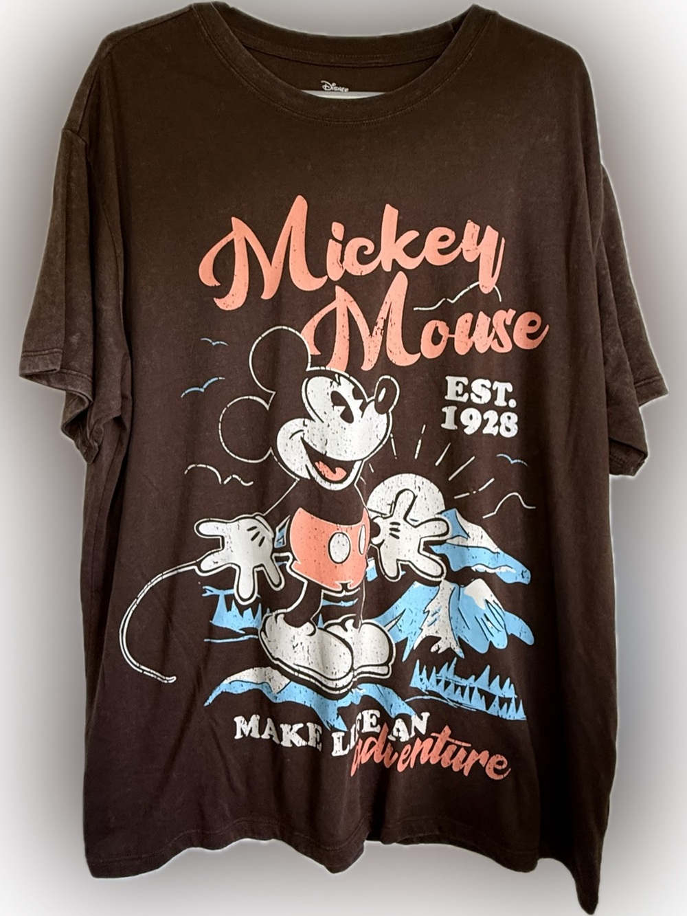 Disney Mickey Mouse Make Life An Adventure Women's T-Shirt Size XXL